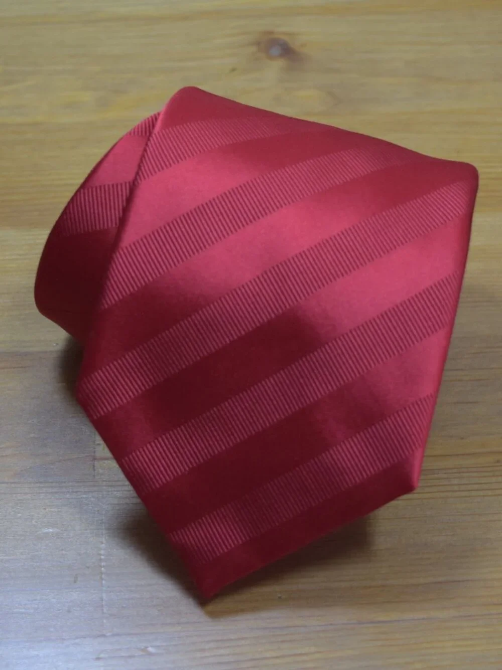 $525 BRIONI Red stripes Regimental handmade Satin silk Blend neck Tie Italy